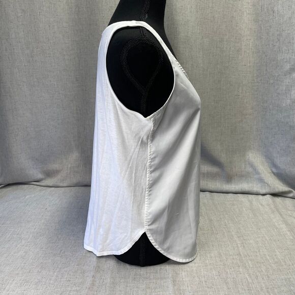 Banana Republic Tank Tops White Pink Set Polyester‎ Cotton Women’s Petite Small - Picture 6 of 12